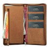 Style98 Unisex Leather Brown Passport Holder, Brown, M, Clutch