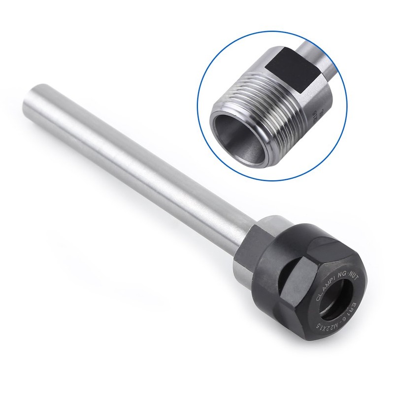C12-ER16A-100L Collet Chuck Extension Rod 12mm Straight Shank Chuck Holder