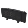 Projection Alarm Clock with 2 USB Ports LED Curved Display