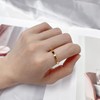 Minimalist Titanium Band Ring Simple Smooth Thin Plain Statement Ring