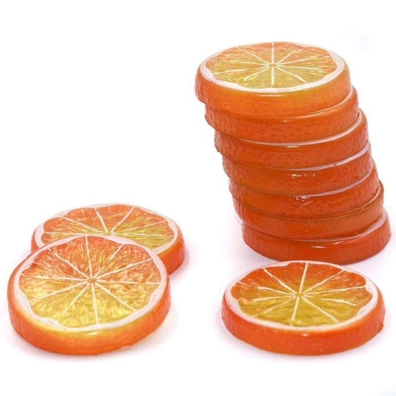Best Artificial 15 Fruit Slices Decoration Kitchen Home Display Prop