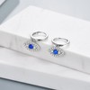 POPLYKE Evil Eyes Hoop Earrings For Women S925 Sterling Silver
