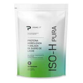 Proteína Aislada e Hidrolizada Iso H Pura Primetech, 30 Serv con 25 gr de proteína de alta calidad, sin nada agregado, totalmente pura, de fácil absor