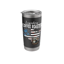 US Flag Coffee Roaster Stainless Steel Insulated Tumbler