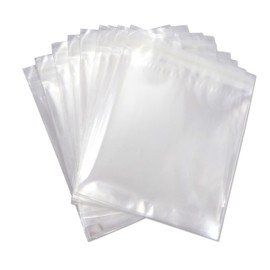 Cellophane Bags Self Seal 115mm x 110mm - 4" Square Clear Cello Display Sizes for Cards, Gifts (50 Bags)