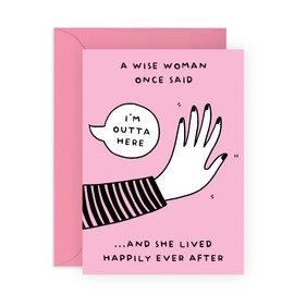 Central 23 Leaving Cards For Colleagues - Retirement Card For Women - Coworker Leaving Gifts For Her - 'I'm Outta Here' - Resignation Card - Work Anniversary - Comes With Fun Stickers - Made In UK