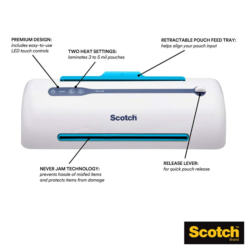 Scotch Brand Scotch TL906 Thermal Laminator, Never Jam Technology Automatically