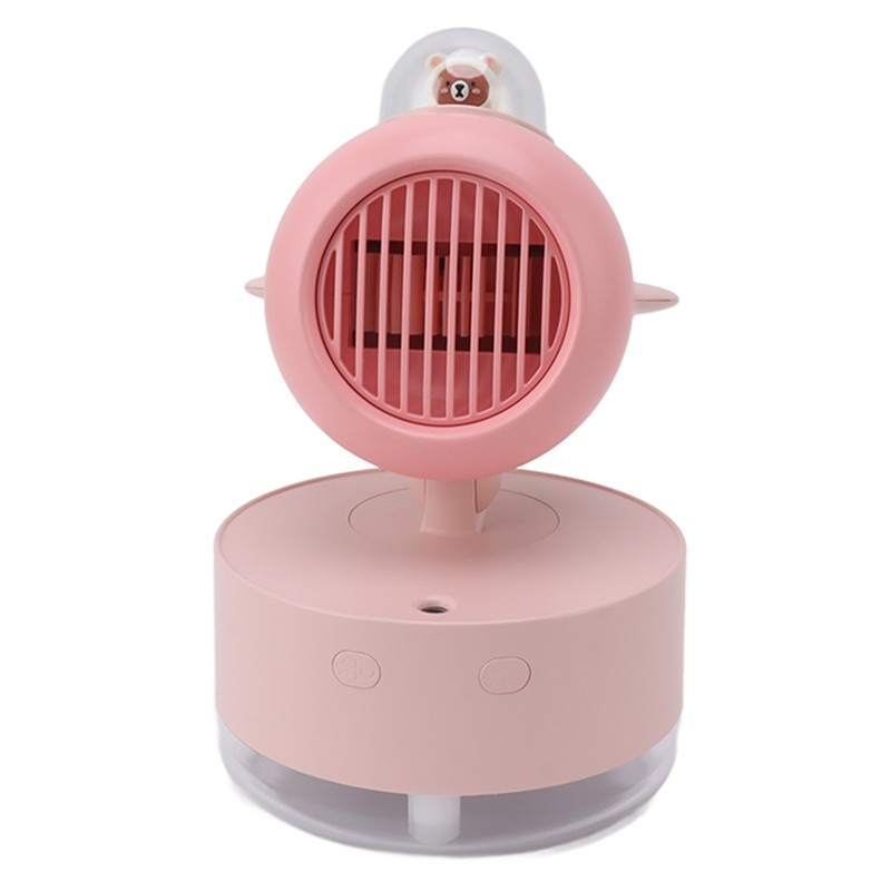 Mini Bear Cooling Fan USB Charging Misting Desktop Fan Table