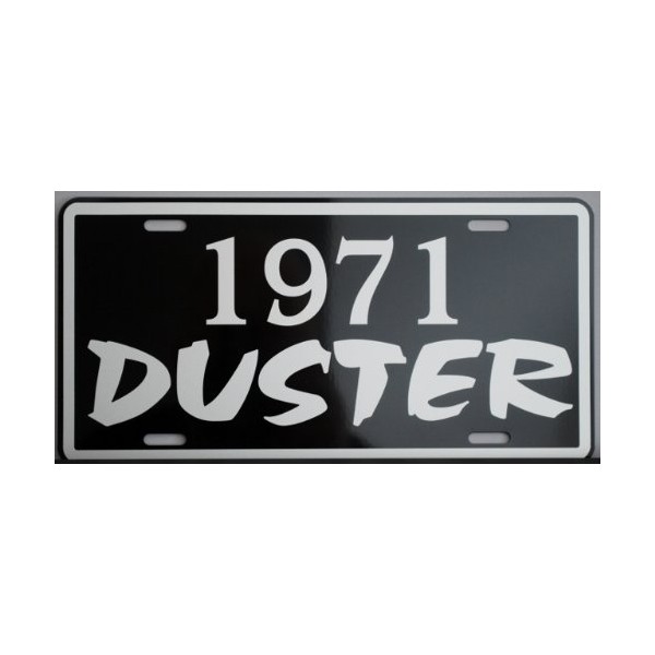Motown Automotive Design 1971 71 Duster Metal License Plate Plymouth TAG 6 X 12 HOT Rod Muscle CAR Classic Museum Collection Novelty Gift Sign