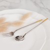 Square Gold Teaspoon/Teafork 10-Piece Set / 스퀘어 골드 티스푼티포크 10P