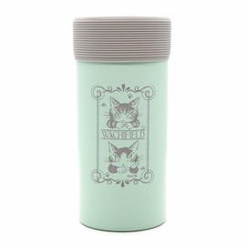 Wachifurudo Dayan Cat Dayan, Compatible with 16.9 - 23.6 fl oz (500 - 600 ml), Whole Cold Insulation, Vacuum Insulated Bottle Holder, DJ, Mint