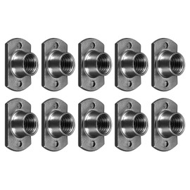METALLIXITY Spot Weld Nuts (M8) 25pcs Carbon Steel Double Tab Fastening Nut - Industrial Equipment Construction