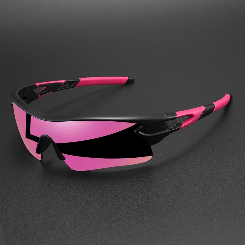 UV400 Polarized Sports Sunglasses for Cycling – Lightweight Wraparound Eyewear