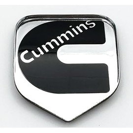 1Pc Compatible with 2nd Gen 94-02 Front Grille Head Cummin Emblem 3D Badge NamePlate (Chrome Black)