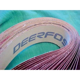 DEERFOS 40 DEERFOS ABRASIVES SANDING BELTS 1 1/4" X 24 3/4" 320 GRIT A/O JA 512 BELT *