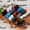 KUBOOZ 32pcs set Mixed Stone Acrylic Glass Ear Plugs Tunnels