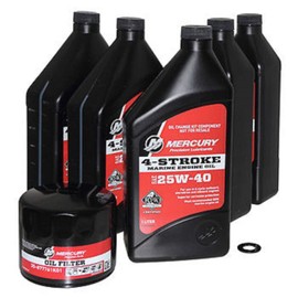 MERCURY Oil Change and Filter Kit 75-90-115hp Four Stroke Outboard 8M0081917