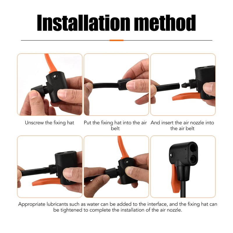 Boquilla de Aire para Bicicleta, Conector de Adaptador de Manguera