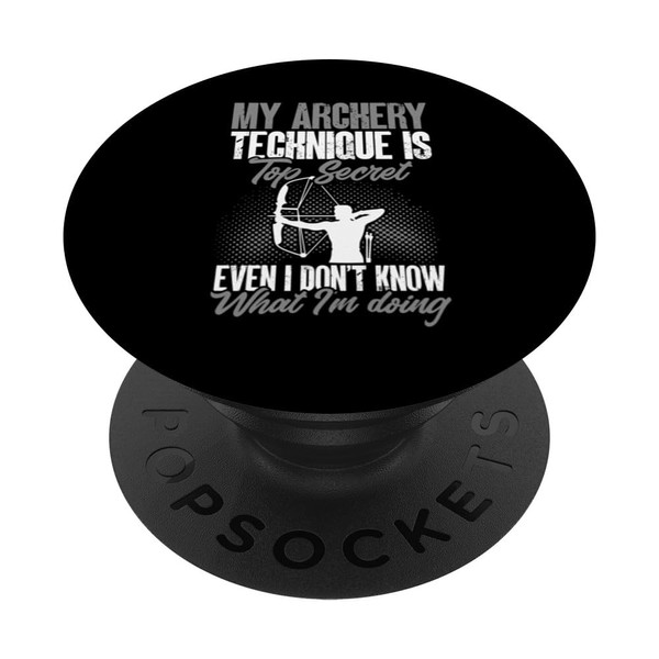 Archer Funny Archery Technique PopSockets Standard PopGrip