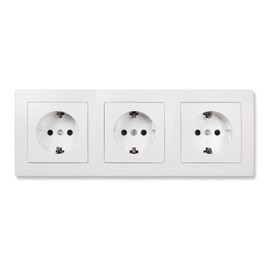 MC POWER - FLAIR – Socket Set | White, Matt | Sockets with Child Safety Lock