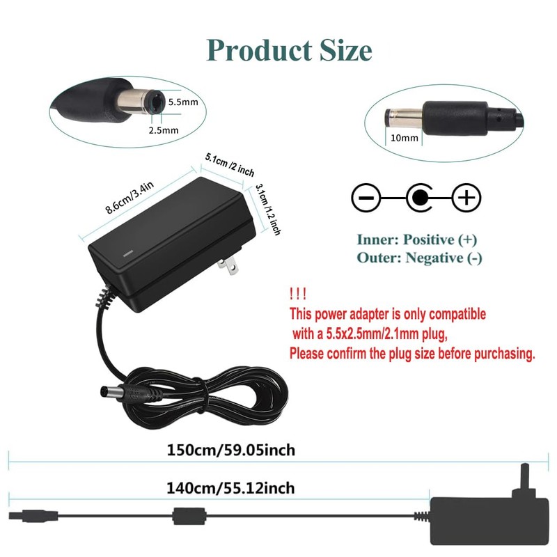 24V 1.5A Switching Power Supply 100-240V 50-60 Hz AC to