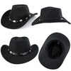 Womens Western Cowboy Hats Studded Pinched Western Cowgirl Hats Wide