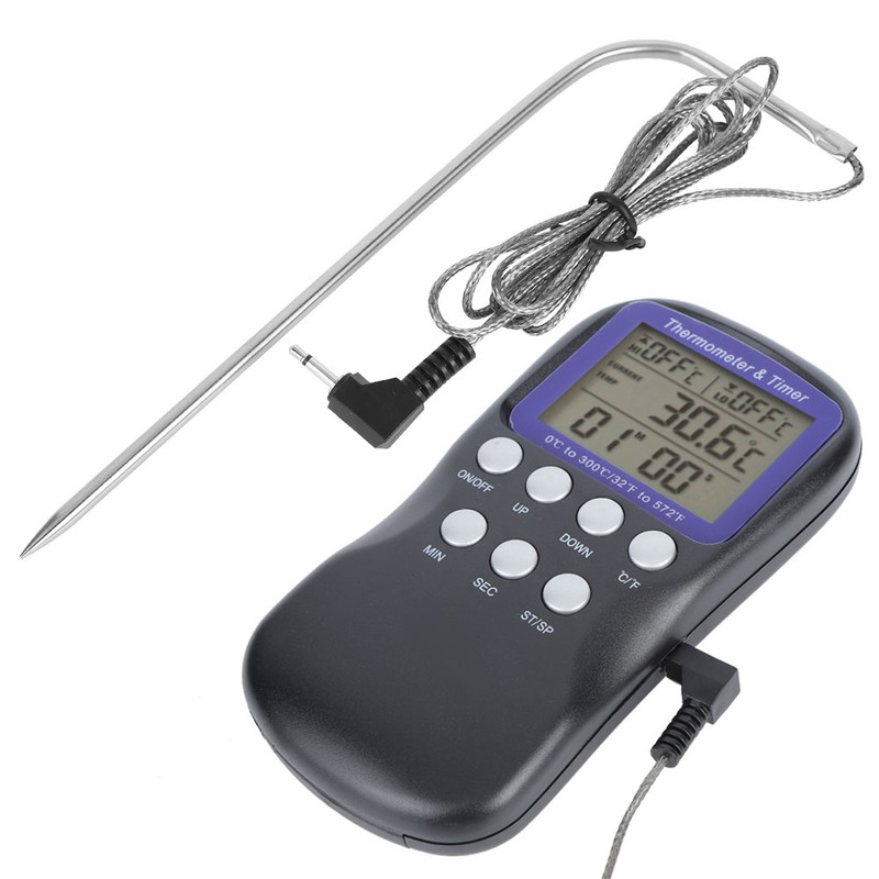 Digital Electric Food Thermometer for Oven Barbecue Grill Cooking Kitchen