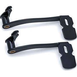 Kuryakyn 9671 Gloss Black Extended Brake Pedal Without Fairing Lowers: 2014-19 Harley-Davidson Touring and Trike Motorcycles