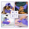 Safe Health Nitrile Imperial Blue Industrial Disposable Gloves-Small 3.5 Mil
