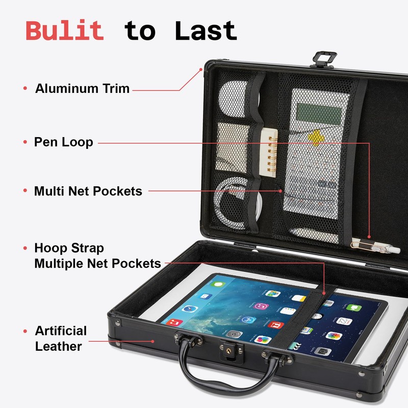 Sooez Key Lock Clipboard Storage Box, Heavy Duty Clipboard with