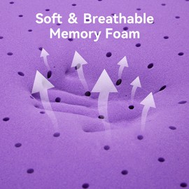 BDEUS Dual Layer Gel Memory Foam Mattress Topper Twin XL & Waterproof Mattress Protector, 1.5 in Twin Extra Long Mattress Pad for College Dorm Single Bed, Ventilated Soft, CertiPUR-US Certified