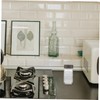 BIUDECO 4pcs Kitchen Glass Spice Jars Transparent Seasoning Containers for