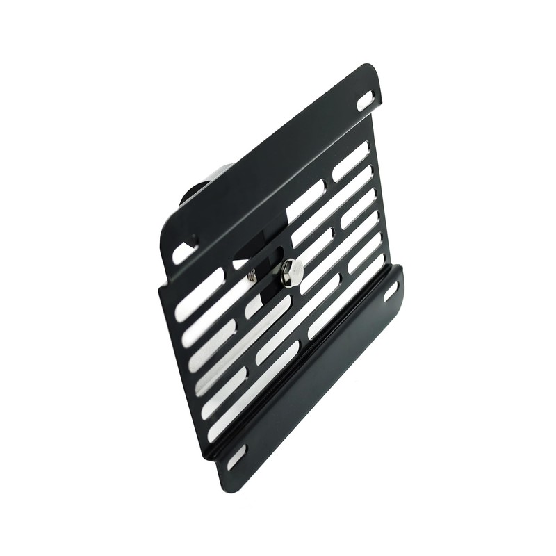 iJDMTOY Front Tow Hook Mount License Plate Relocation Bracket, Compatible