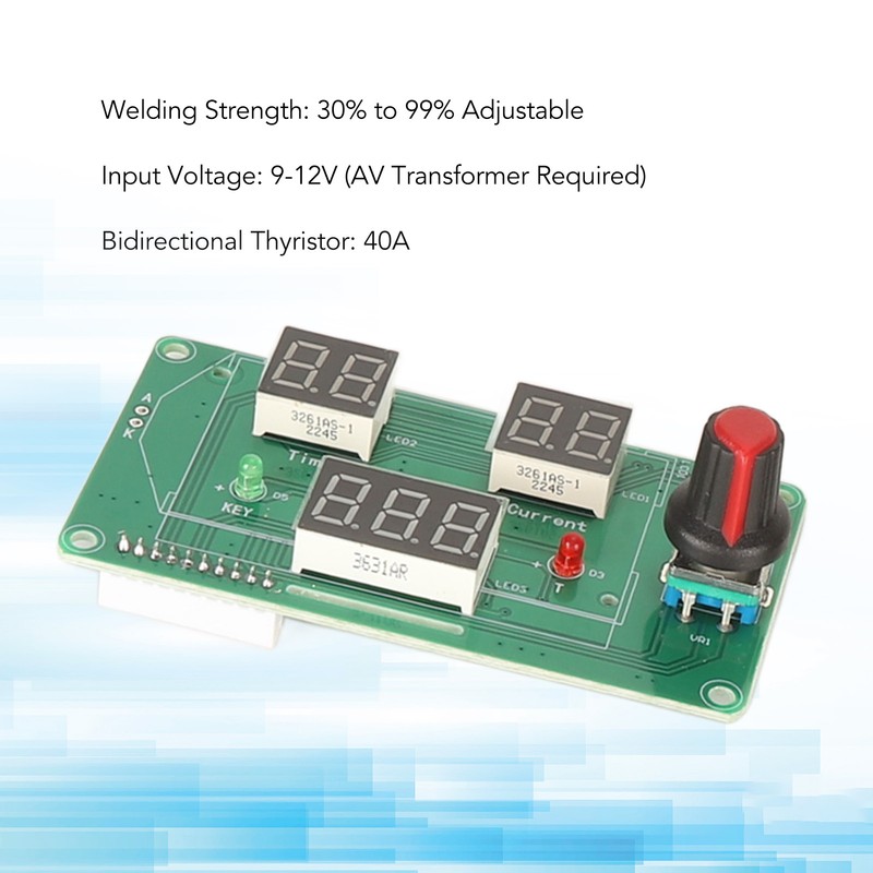 Spot Welder Control Module 40A 9 to 12V LCD Digital