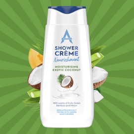 Astonish Shower Crème, Exotic Coconut, Cleanses and Moisturises, Coconut, Bamboo and Melon Scented, 400ml