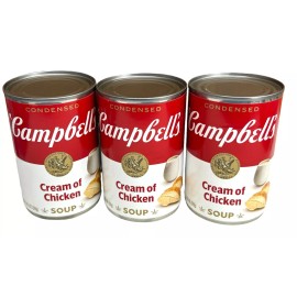 Campbell's Cream of Chicken Condensed Soup 10.5oz 3 Cans Campbells