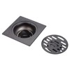 Hapivida Floor Drain, 3.89 Inch Stainless Steel Square Shower Floor