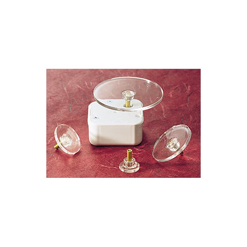 Creative Hobbies 1 Inch Round Clear Plastic Turntable for Wind
