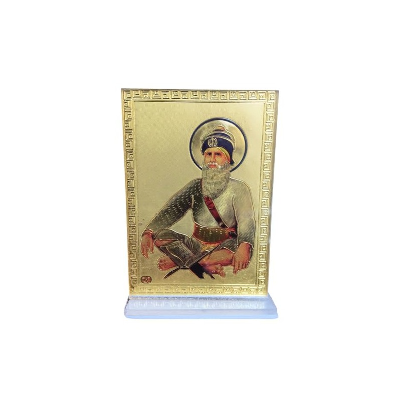 Baba Deep Singh Ji Sikh Religious Photo Frame With Stand