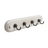 Spectrum Four Hook Rack Modern Entryway Organizer & Wall Décor,