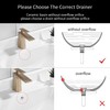 WOMAO Retro Sink Drain Fitting, Antique Brass Pop-Up Drain Valve