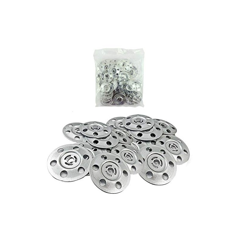 200x TIMco MID35 35mm Metal Insulation Discs Washers Wall and