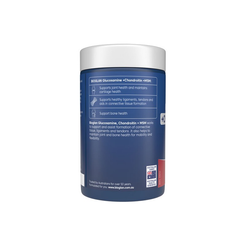 Bioglan Glucosamine Chondroitin + MSM 180 Tablets