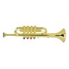 Kid Trumpet Golden Coated Plastic Children Preschool Music Toy Gift