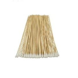 Cotton Swab Swab Applicator Q-tip 100 Pieces 6" Wood Handle Great for Dog Ears!