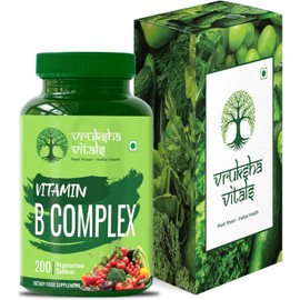  ZZ Vitamin B Complex 100% RDA - 200 Tablets/Capsules - B Vitamins Supplement (B1, B2, B3, B5, B6, B7, B9, B12), Green
