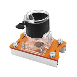 Wood Router Base,2 in 1 Invisible Fastener Slotting Bracket, Compact Wood Palm Router Base Router Slotting Bracket for Carbinet Closet Furniture for Surface Finishing