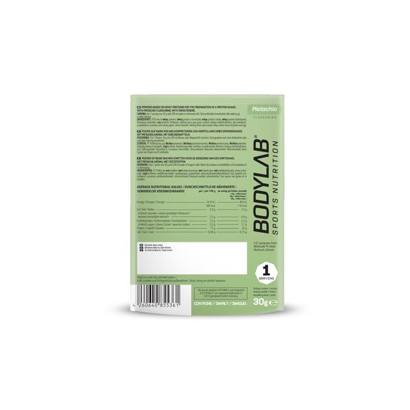 Bodylab24 Whey Protein 3 Sample Box (8 x 30 g),