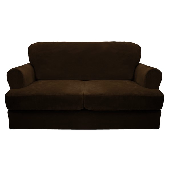 T Cushion Sofa Cover 3 Piece Loveseat Slipcovers Thick Velvet