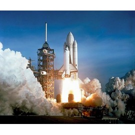 Space Shuttle Columbia STS-1 Launch Pad Liftoff NASA Poster Photo USA Space Historical Posters Photos 11x14